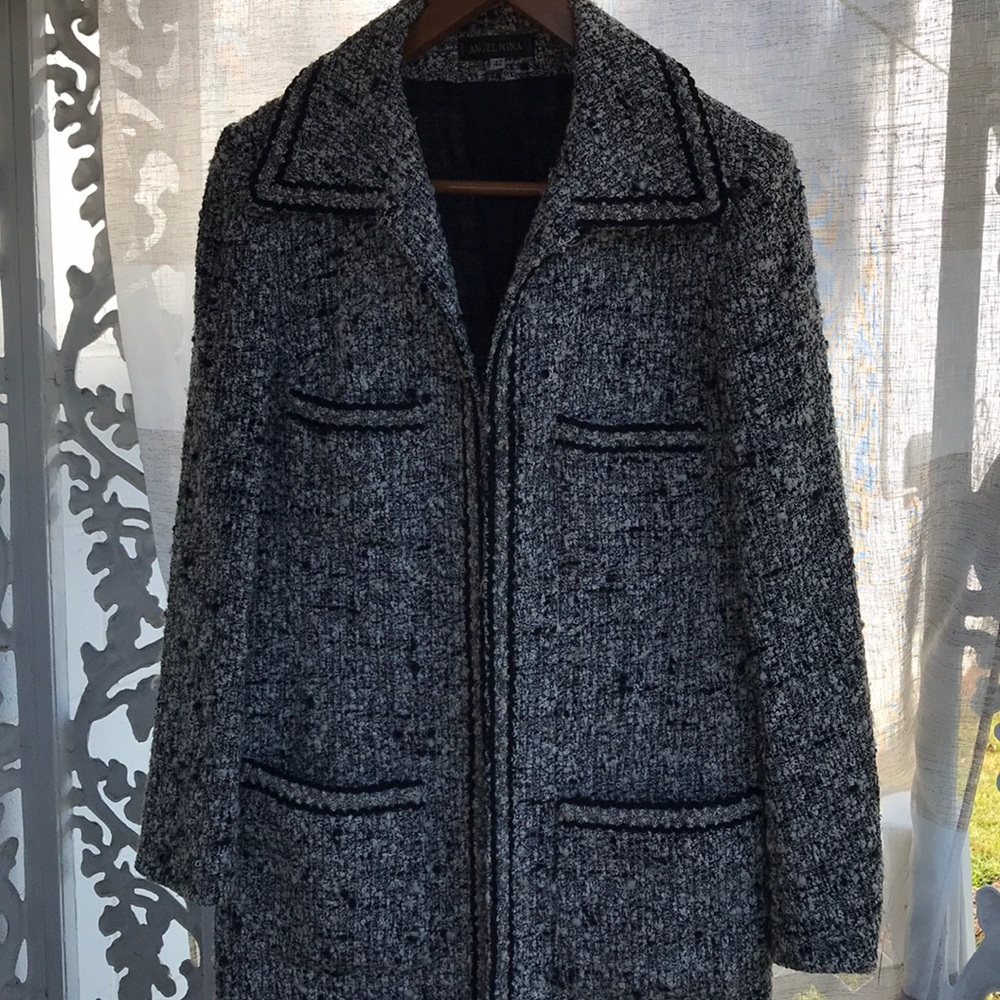 Angel Nina buckle coat jacket Sz 42/M France